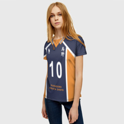 Женская футболка 3D Волейбол!! Haikyuu!! - фото 2