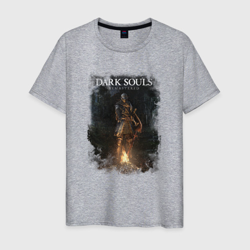 Мужская футболка хлопок с принтом Dark Souls Remastered, вид спереди #2