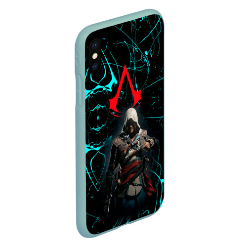 Чехол для iPhone XS Max матовый с принтом Assassin’s Creed, вид сбоку #3