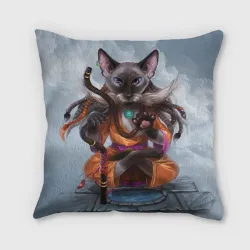 Подушка 3D Кот-йог