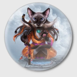 Значок Кот-йог