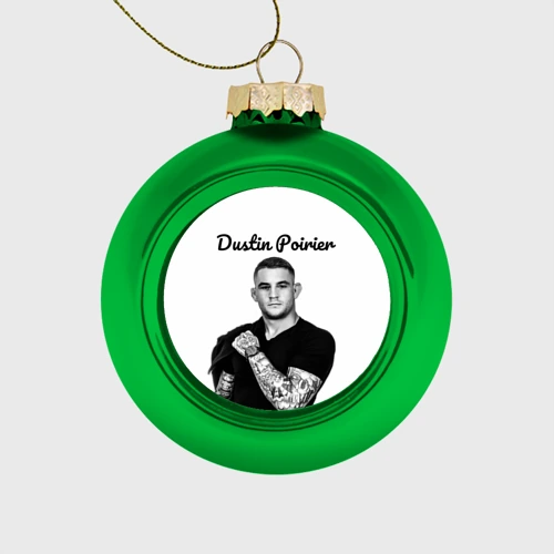 Ёлочный шар стеклянный/пластиковый Dustin Poirier