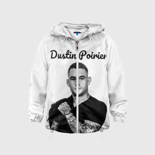 Детская ветровка 3D Dustin Poirier, цвет белый