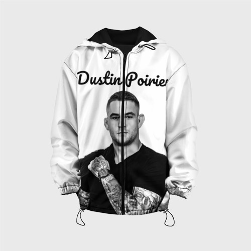 Детская куртка 3D Dustin Poirier, цвет черный