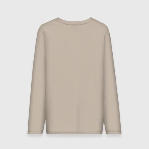 Мужской лонгслив хлопок с принтом Dr Stone E=mc2, вид сзади #1