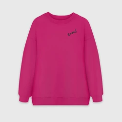 Женский свитшот oversize без начеса хлопок Dr. Stone E=mc2