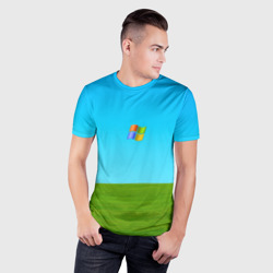 Мужская футболка 3D Slim Windows XP - фото 2
