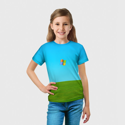 Детская футболка 3D Windows XP, цвет 3D печать - фото 5