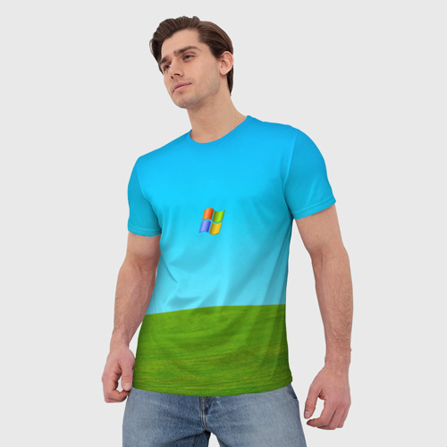 Мужская футболка 3D Windows XP, цвет 3D печать - фото 3