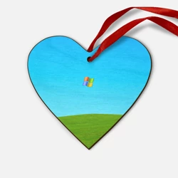 Деревянная игрушка Сердце Windows XP