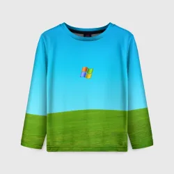 Детский лонгслив 3D Windows XP