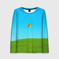 Женский лонгслив 3D Windows XP