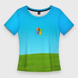 Женская футболка 3D Slim Windows XP