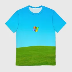 Мужская футболка 3D Windows XP
