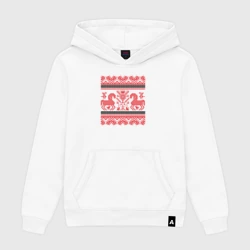 Женская толстовка хлопок Славянский оберег Кони