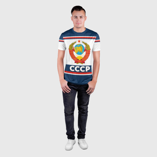 Мужская футболка 3D Slim СССР и герб, цвет 3D печать - фото 4