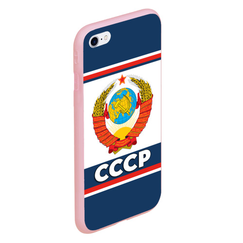 Чехол для iPhone 6/6S матовый с принтом СССР, вид сбоку #3