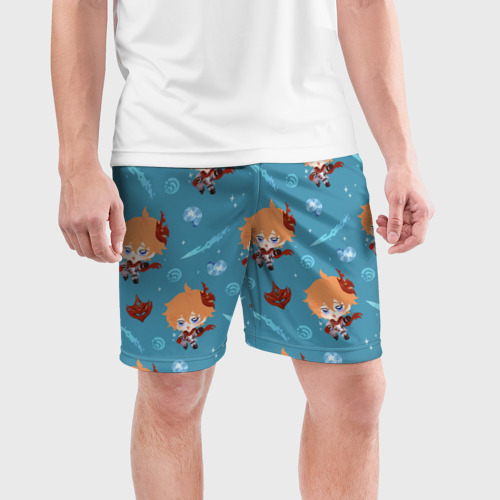 Мужские шорты спортивные Чиби Чайльд, цвет 3D печать - фото 3