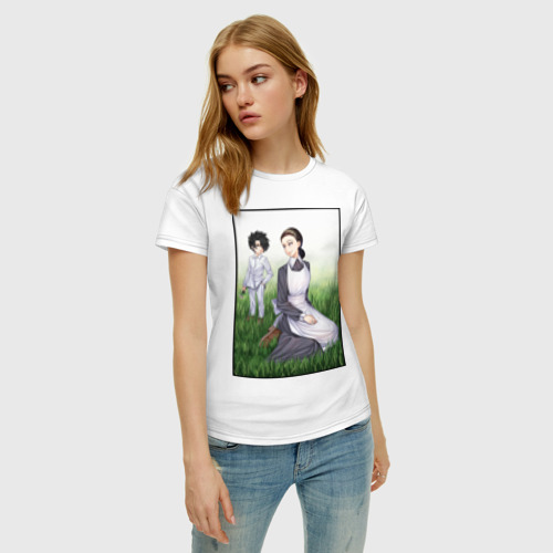 Женская футболка хлопок Изабелла и Рей (Z), цвет белый - фото 3