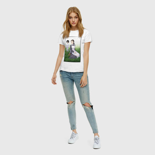 Женская футболка хлопок Изабелла и Рей (Z), цвет белый - фото 5