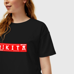 Женская футболка хлопок Oversize Никита/Nikita - фото 2