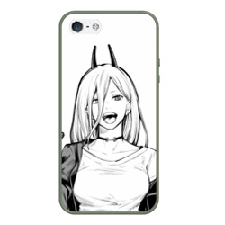 Чехол для iPhone 5/5S матовый Black and White Anime