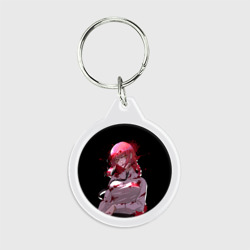 Брелок круглый Makima Chainsaw Man - anime girl