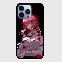 Чехол для iPhone 13 Pro Makima Chainsaw Man - anime girl