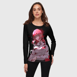 Женский лонгслив 3D Makima Chainsaw Man - anime girl - фото 2