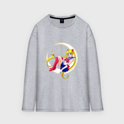 Мужской лонгслив oversize хлопок Sailor Moon