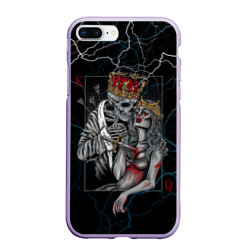 Чехол для iPhone 7Plus/8 Plus матовый The Skull King and Queen