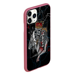 Чехол для iPhone 11 Pro Max матовый The Skull King and Queen - фото 2