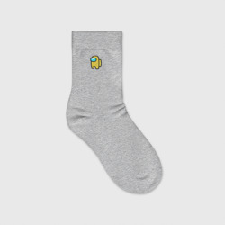 Micro AMONG US Yellow – Детские носки с вышивкой с принтом купить
