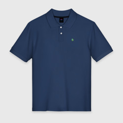 Micro AMONG US Green – Мужское поло хлопок с вышивкой с принтом купить
