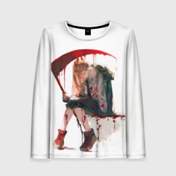 Женский лонгслив 3D Человек Бензопила Аниме - Пауэр