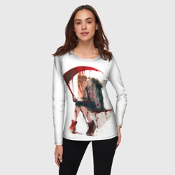 Женский лонгслив 3D Человек Бензопила Аниме - Пауэр - фото 2