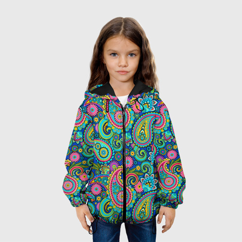Детская куртка 3D Славянские Узоры, цвет черный - фото 4