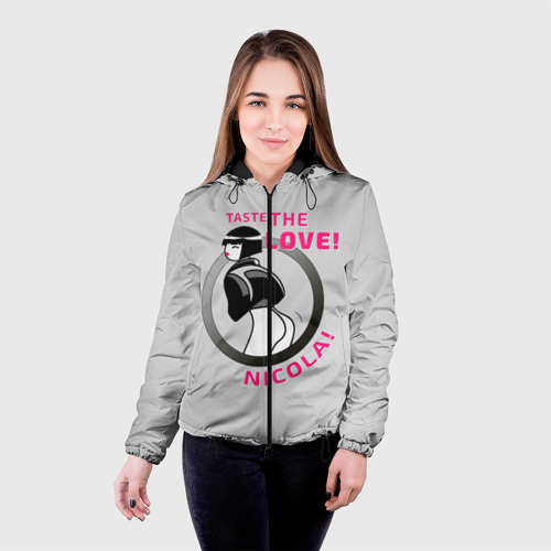 Женская куртка 3D НиКола Сyberpunk 2077, цвет черный - фото 3