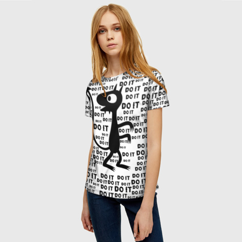 Женская футболка 3D с принтом Люси, фото на моделе #1