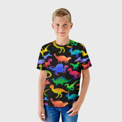 Детская футболка 3D Яркие динозавры - фото 2