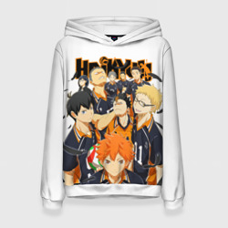 Женская толстовка 3D Крутой волебольная команда из аниме Haikyuu!!