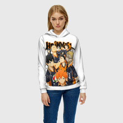 Женская толстовка 3D Крутой волебольная команда из аниме Haikyuu!! - фото 2