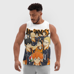 Мужская спортивная майка 3D Крутой волебольная команда из аниме Haikyuu!! - фото 2