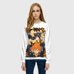 Женский свитшот 3D Крутой волебольная команда из аниме Haikyuu!! - фото 2