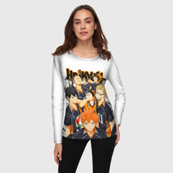 Женский лонгслив 3D Крутой волебольная команда из аниме Haikyuu!! - фото 2