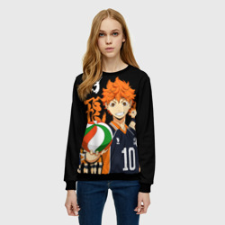 Женский свитшот 3D Команда Сёё Хинаты и он сам - фото 2