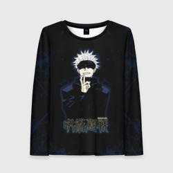 Женский лонгслив 3D Jujutsu Kaisen - Satoru Gojou