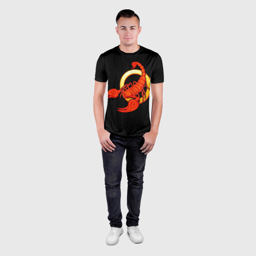 Мужская футболка 3D Slim Скорпион, цвет 3D печать - фото 4