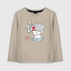 Детский лонгслив хлопок BTS sleep