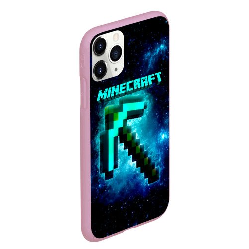 Чехол для iPhone 11 Pro Max матовый Minecraft, цвет розовый - фото 3